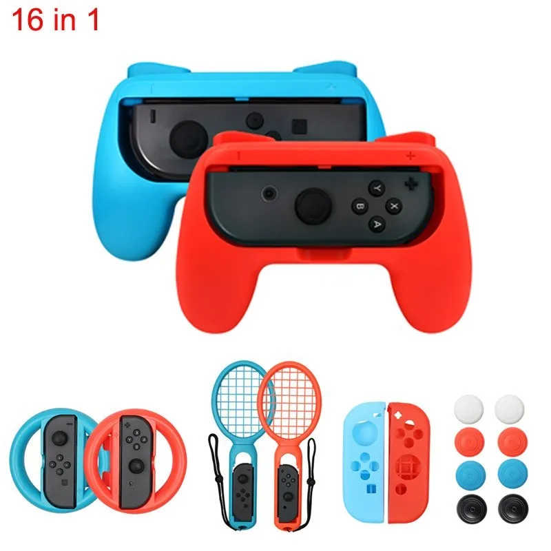 Controller Grips Case Compatible Nintendo Switch Console ABS Handle Grips Protective Case Compatible Nintend Switch Accessories