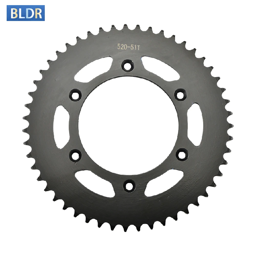 

520-51T 520 51 Tooth Rear Sprocket Gear For Honda CRF450 CRF450R CRF 450 2019 2020 2021 2022 CRF450RX CRF450X 2005-2018 CRF450L