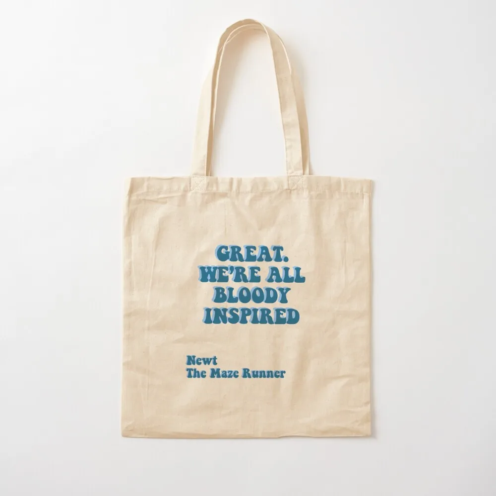 GREAT WE’RE ALL BLOODY INSPIRED - Newt The Maze Runner Tote Bag sac pour femme Сумки для конфет Подарочные пакеты