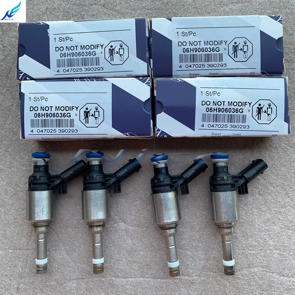 Фото OEM новые топливные форсунки Boschh, 4 шт. для V W Tiguan AUDII A3 A4 Q5 TT 2.0L 06H906036G/E/P №1