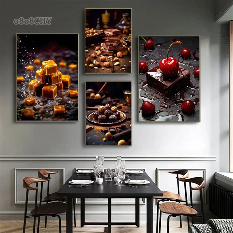 Картина на холсте с изображением шоколада