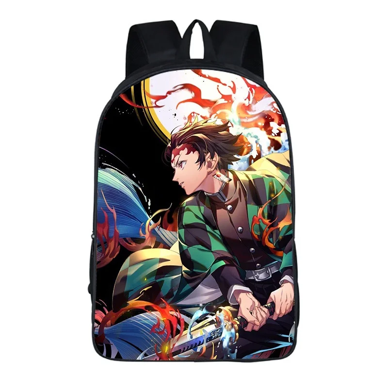 Nezuko Tanjirou Children Cartoon Backpacks New Demon Slayer Girl Boy Primary Middle School Students Fashion Bags Back To School