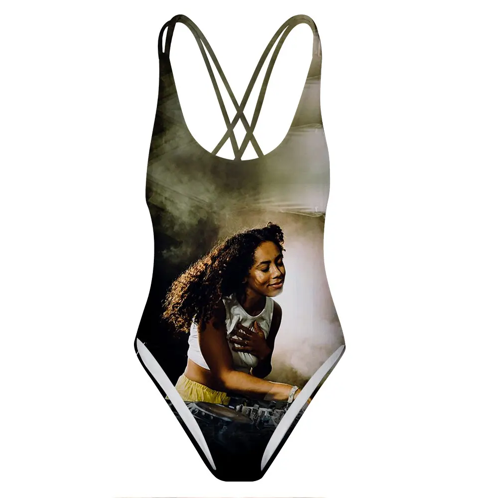 

Women Sling One-piece Swimwear Jayda G Backless Swimsuit Beach Bathing Suit