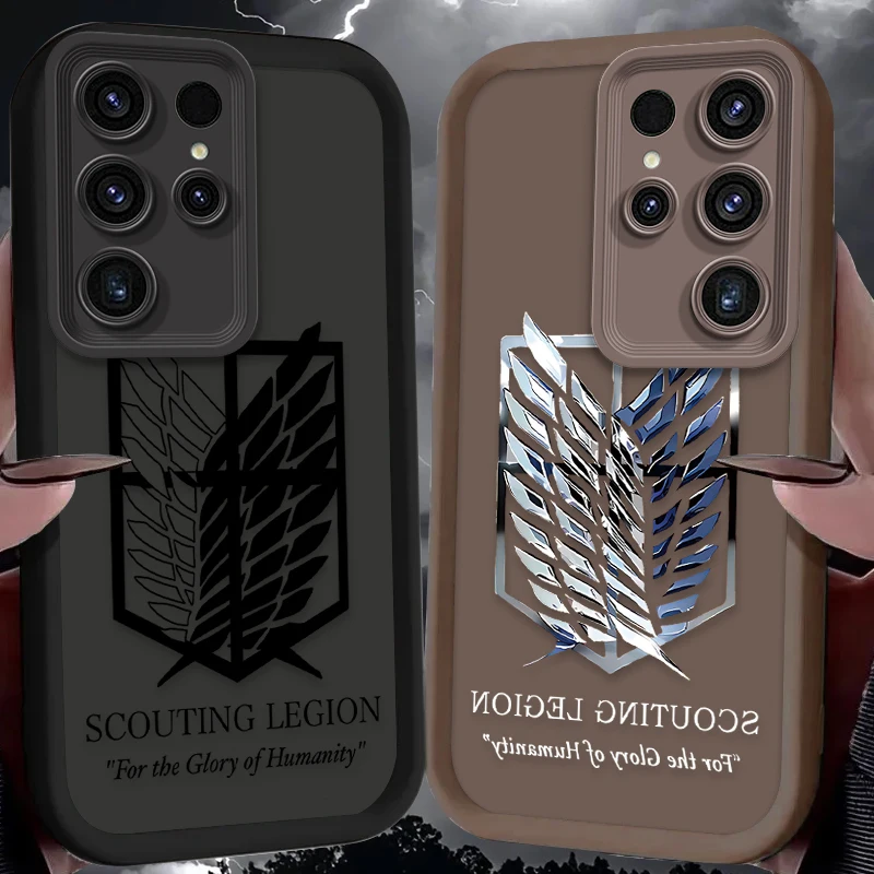 Фото Чехол Hot Attack On Titan Anime для Samsung Galaxy S23 S24 S25 Ultra S22 S21 Plus FE A56 A36 A26 A16 A06 A15 A25 A35 A55 5G Cover №1