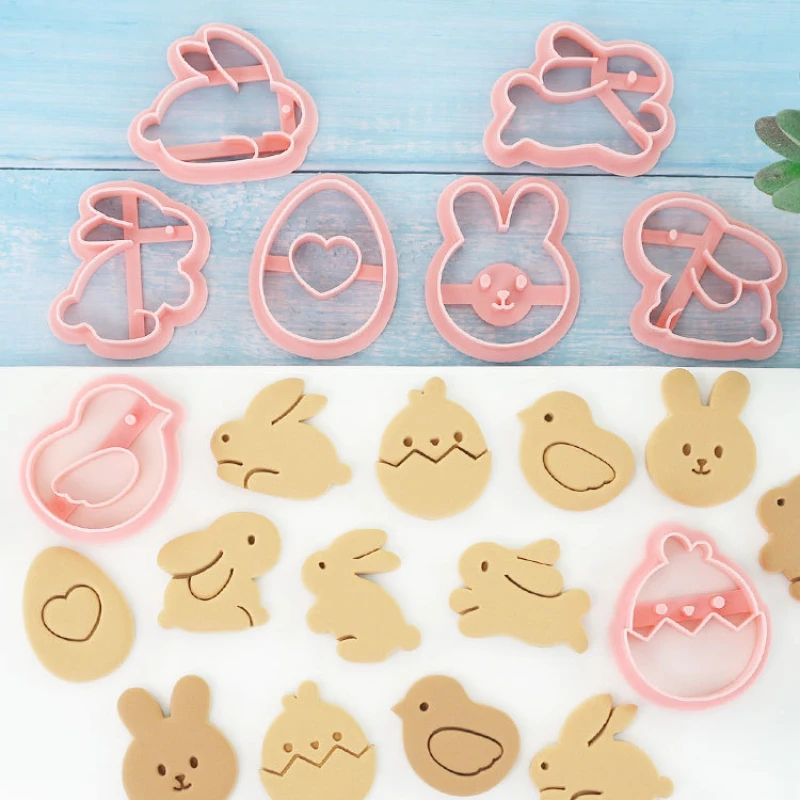 8 шт. форма для печенья с мультяшным пасхальным кроликом милый кролик цыпленок