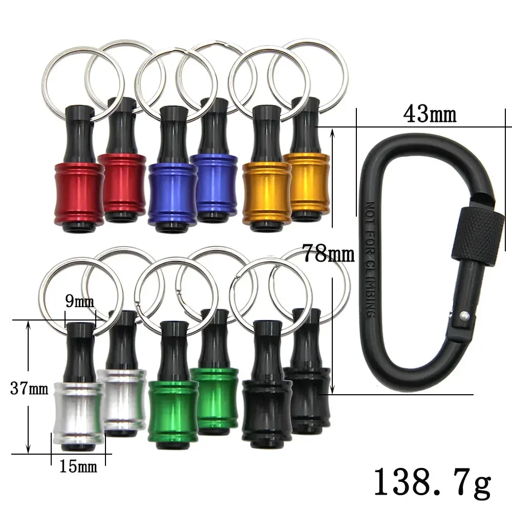 12 шт. цветной брелок быстросменный шатун 1/4 шестиугольная ручка отвертка
