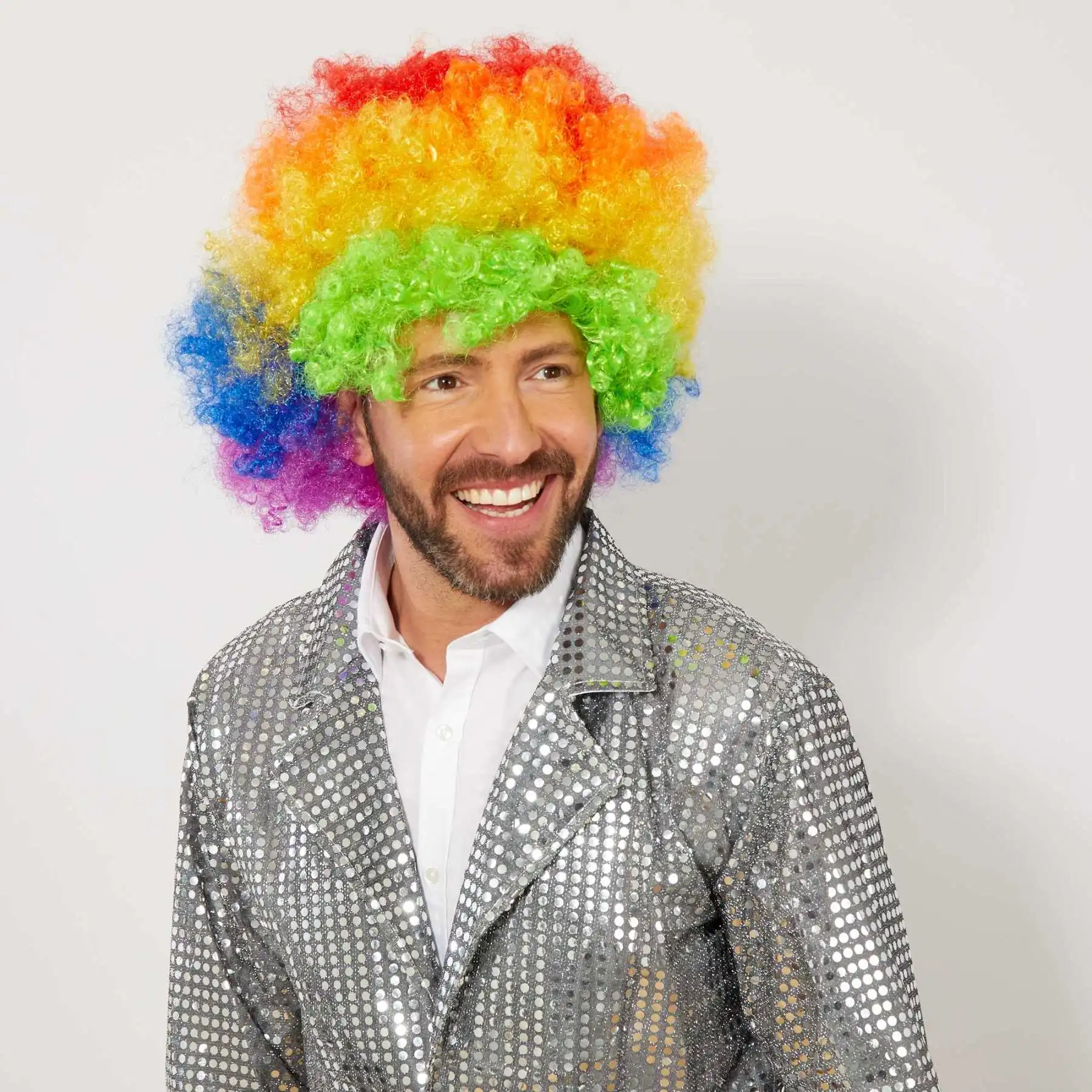 

Красочный кудрявый афро бонус Peruk