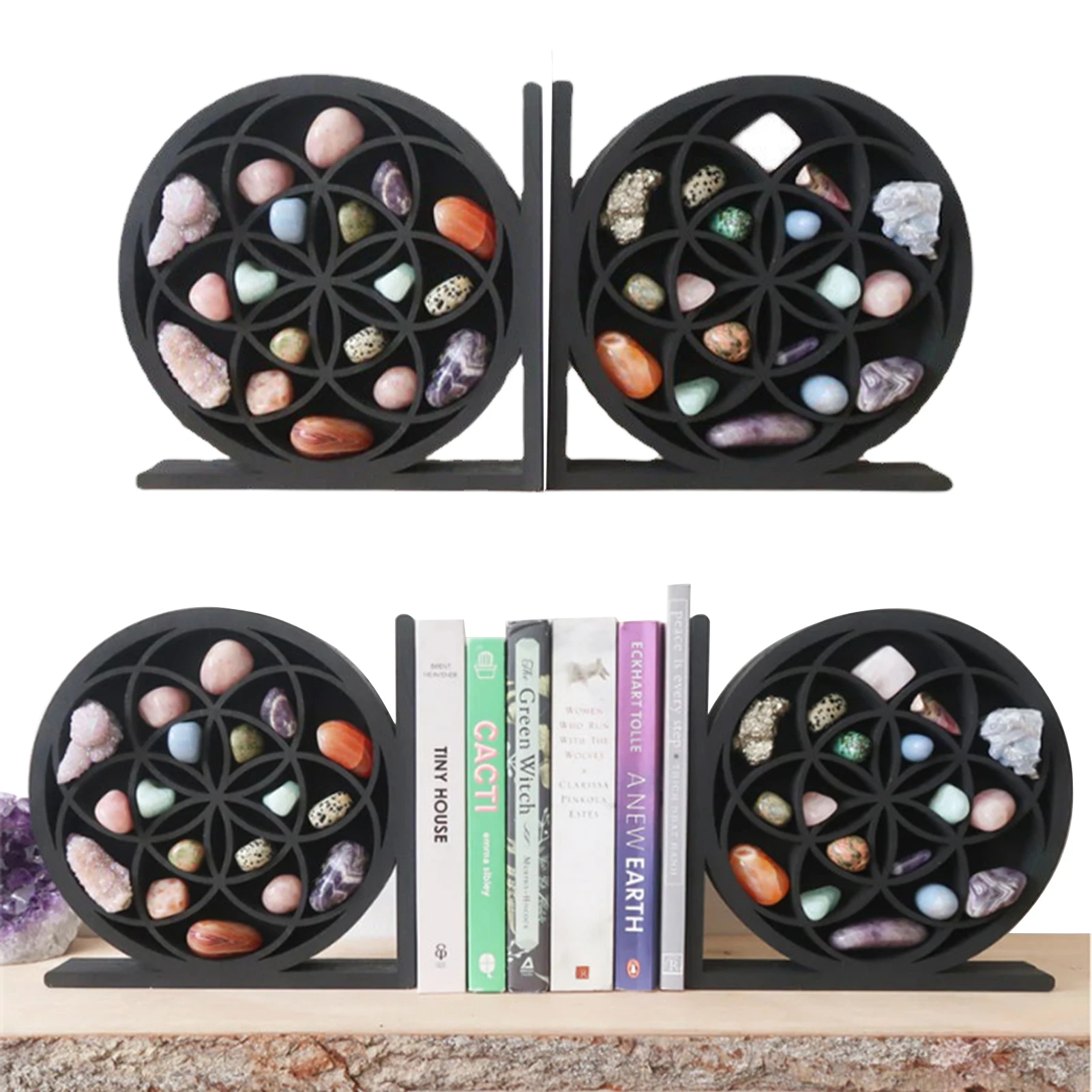 

Стеллажи в стиле бохо со стразами, органайзер для книг, украшение для кабинета, офиса, стола