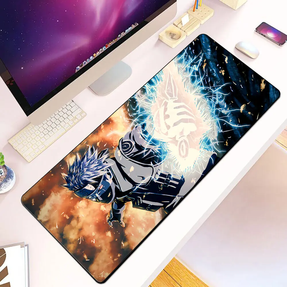 

Kakashi Hatake Mousepad HD Printing Computer Gamers Locking Edge Non-slip Mouse Pad XXL90x40cm Keyboard PC Desk Pad