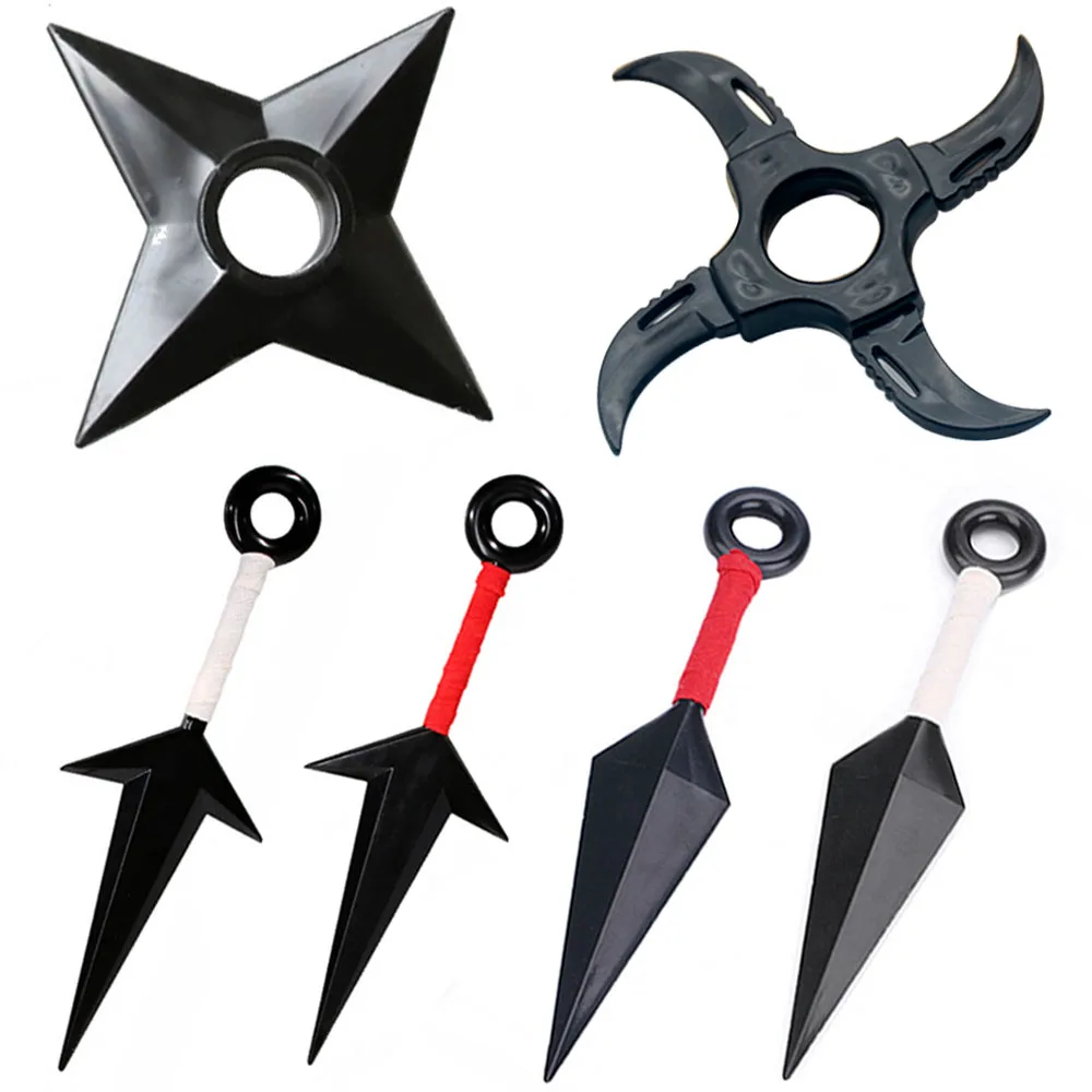 

Anime Set Narutos Weapon Akatsuki Ninja Accessories Kunai Darts Plastic Figure Cosplay Props Collection Figures Boy Kid Toy Gift