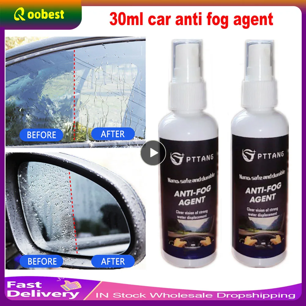 

1~8PCS 30ml Car Antifogging Agent Glasses Helmet Defogging Auto Anti-fog Agent Car Glass Nano Hydrophobic Coating Spray Water