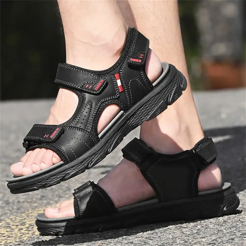 Белые мужские сандалии из натуральной кожи с открытой пяткой туфли для невесты