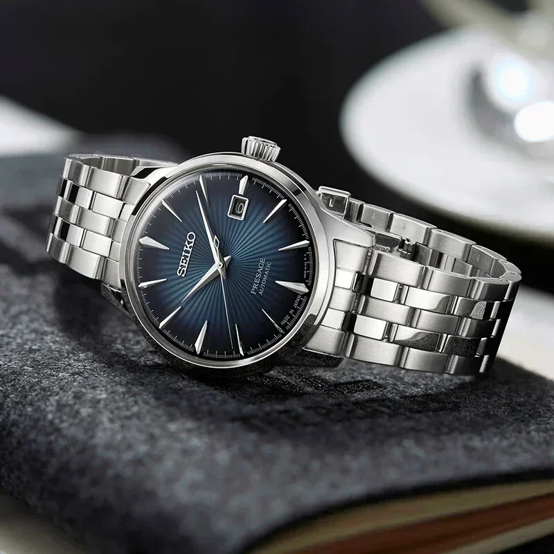 Фото SEIKO Presage оригинальные часы мужские автоматические механические японские часы из нержавеющей стали для бизнеса и отдыха модные наручные мужские часы №2
