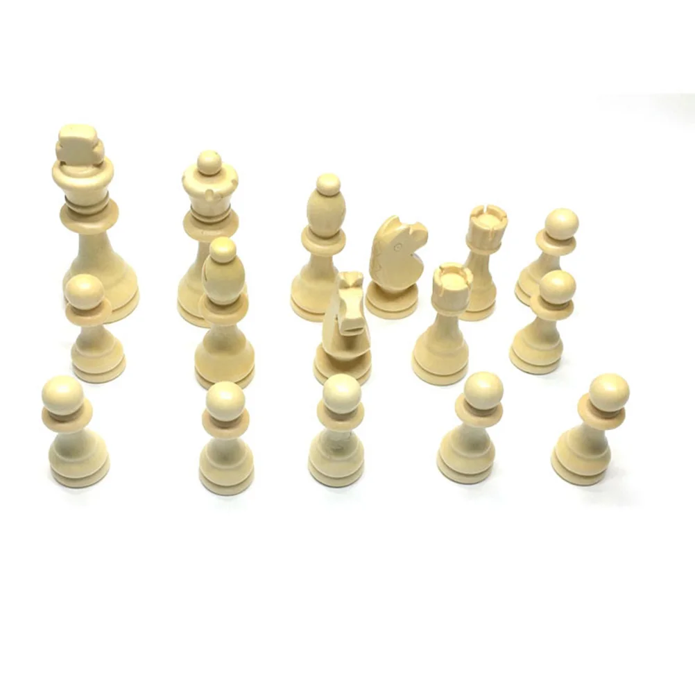 

Chess Piece Pieces Wooden Set Woodking Classical Board Game Medieval Tournament Weight Entertainment International European