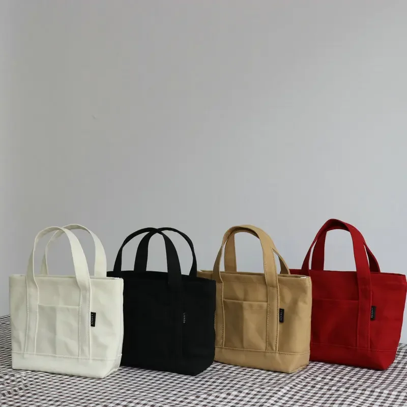 

Women Shoulder Bag Small Cotton Canvas Handbag Casual Tote Female Eco Crossbody Bag Cute Messenger Bags Shopper Purse Lunch Bag