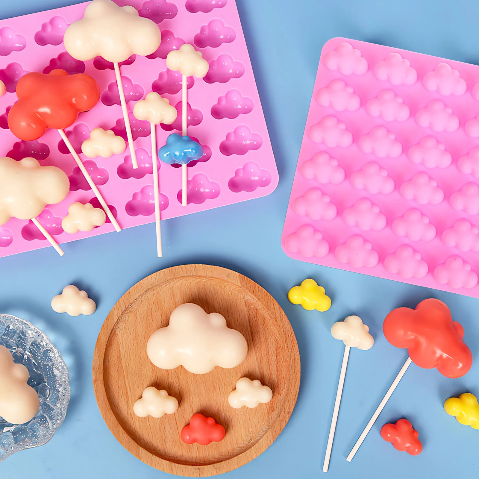 Силиконовая форма в форме облака удобные многоразовые силиконовые формочки для