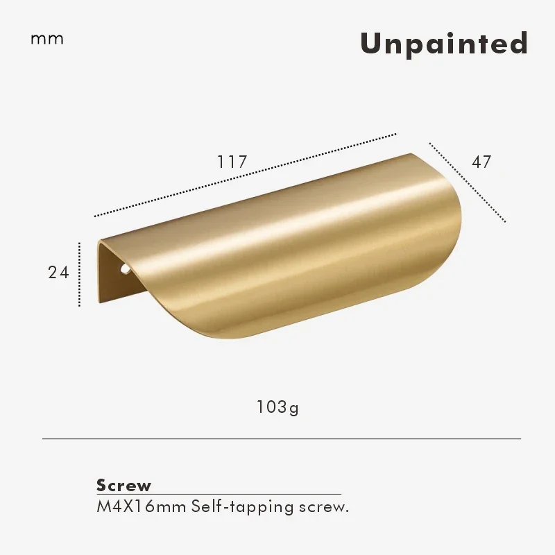 

Nurlin необработанные латунные ручки для шкафов