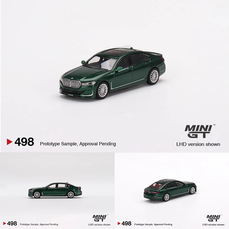 

MINI GT 1:64 B7 XDrive Alpina Green Metallic Diecast Diorama Car Model Collection Miniature Carros Toys 498 In Stock