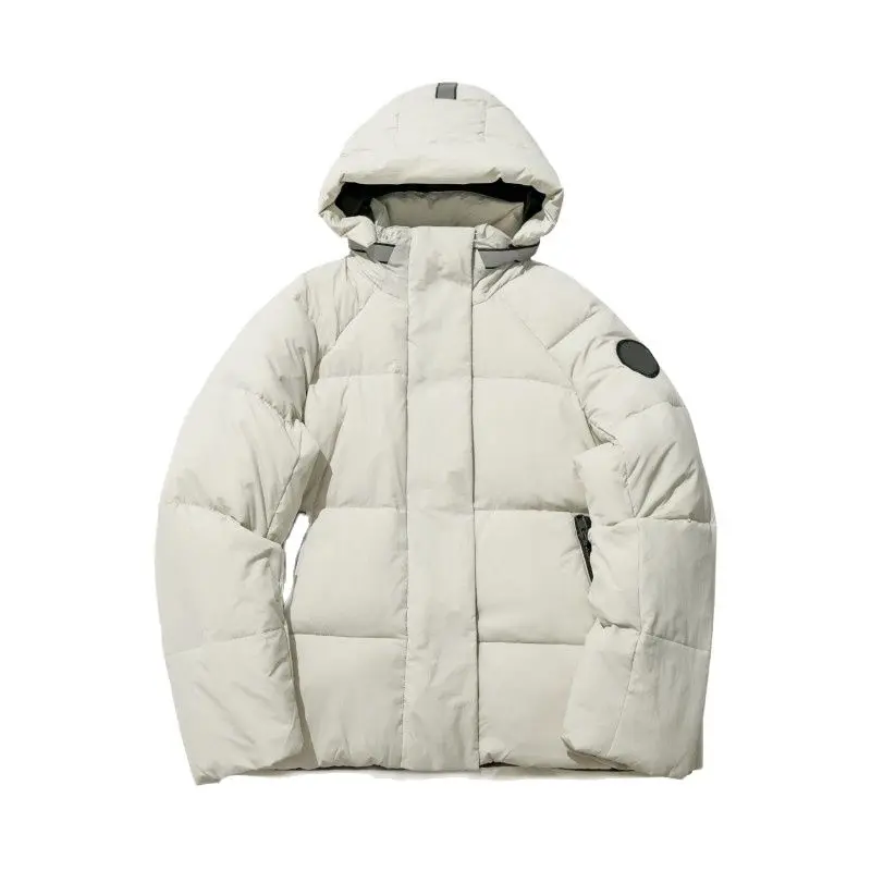 

Зимние пуховики с капюшоном для мужчин и женщин, однотонная теплая куртка, свободная шапка Паркера, для отдыха, специализированный магазин ...