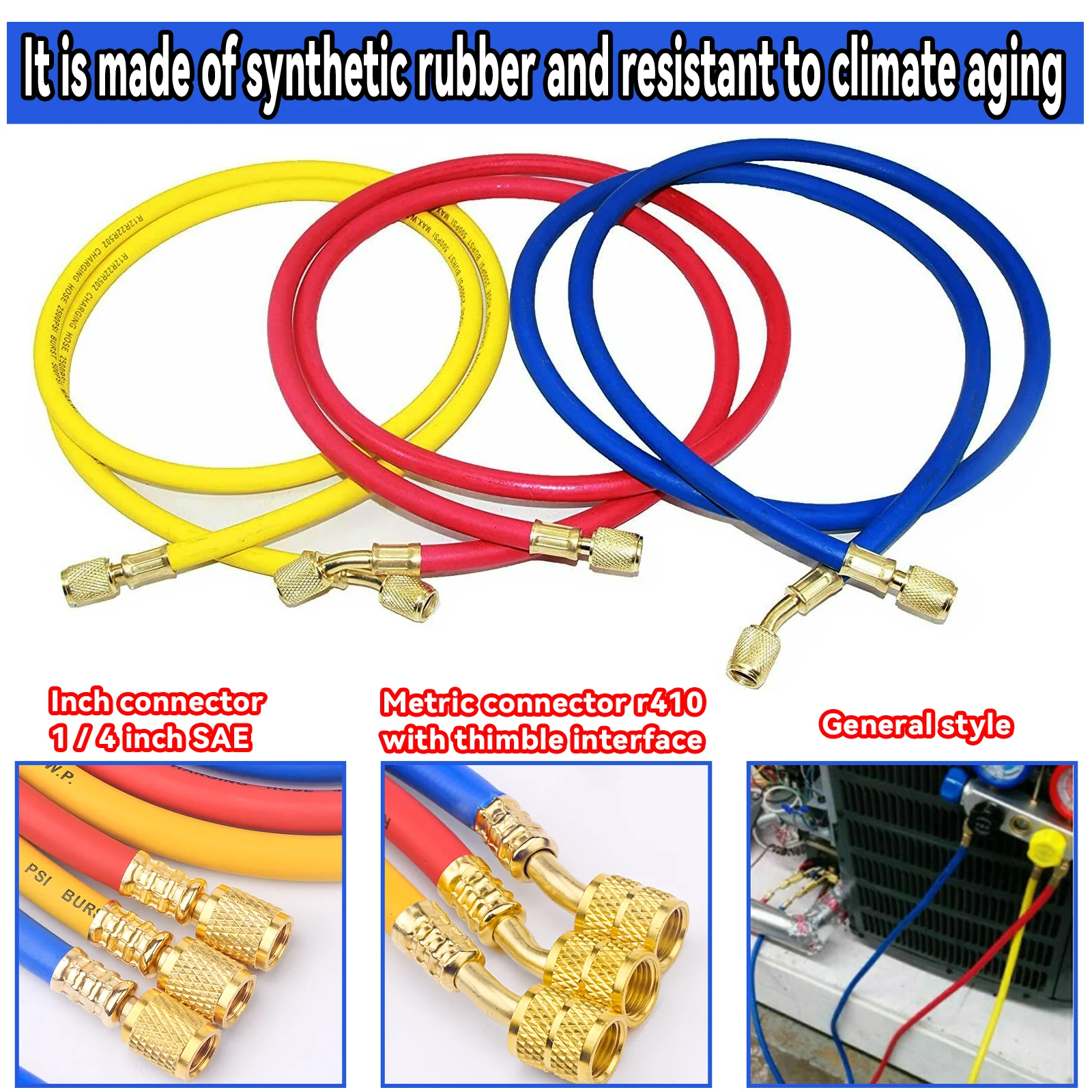 Комплект шлангов для зарядки переменного тока 1 8 м фитинги с низким уровнем
