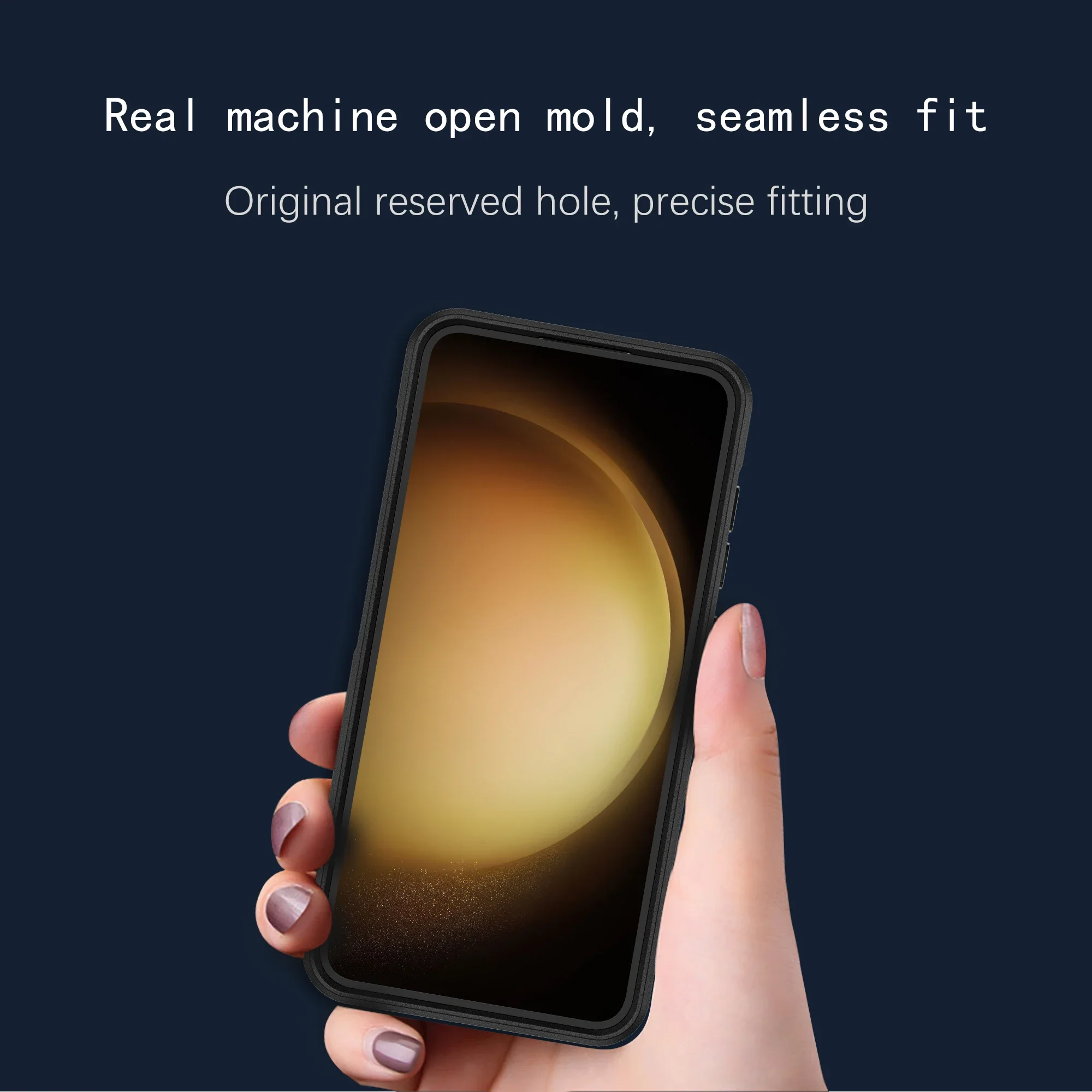 Жесткий черный чехол с точными вырезами для Samsung Galaxy S24 Ultra Plus устойчивый к ударам 2