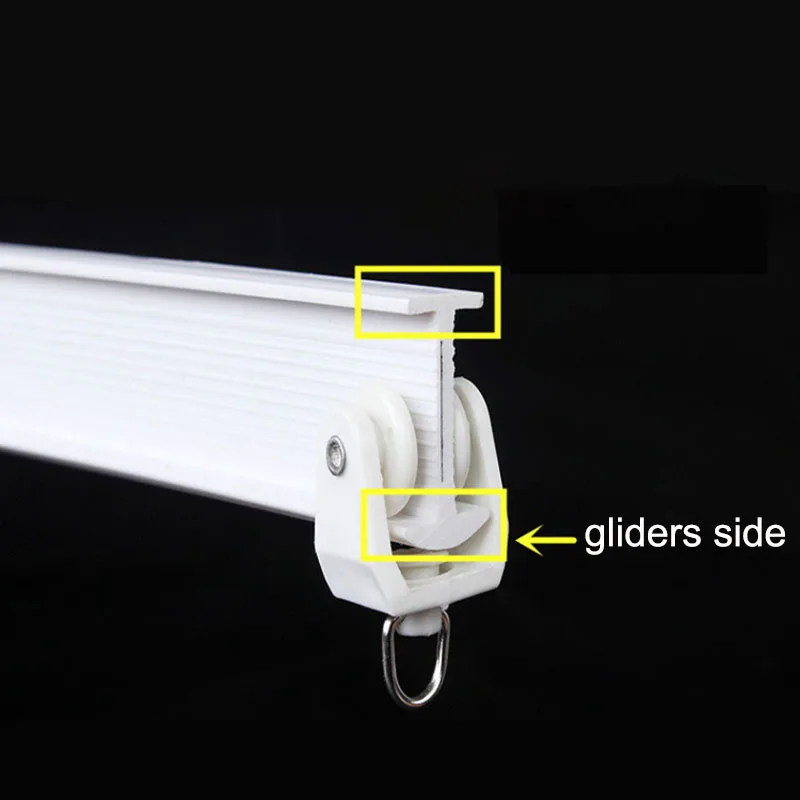 1/3/4/5/6/10M Flexible Ceiling Mounted Curtain Track Rail Straight Slide Windows Plastic Bendable Home Window Decor Accessories images - 6