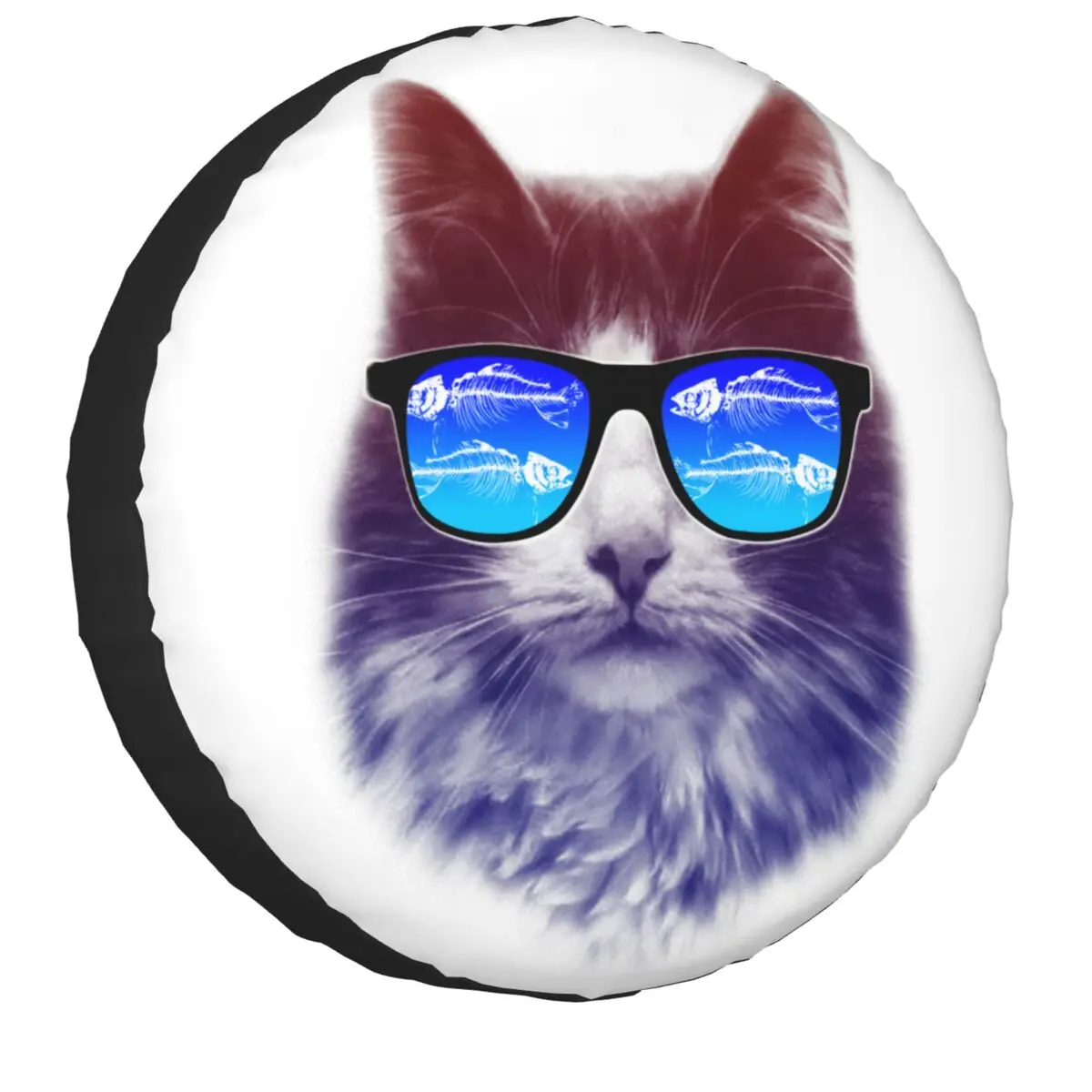 

Cat Spare Tire Cover for Mitsubishi Pajero Custom Pet Owner Gift Waterproof Dust-Proof Car Wheel Covers 14" 15" 16" 17" Inch