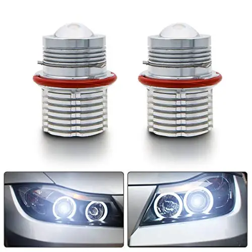 

Светодиодные кольцевые лампы Angel Eyes, 90 Вт, CREE, дневное освещение для BMW E39, E60, E61, E87, E53, E63, E65, E83, OEM 63126904048, Ксеноновые, белые