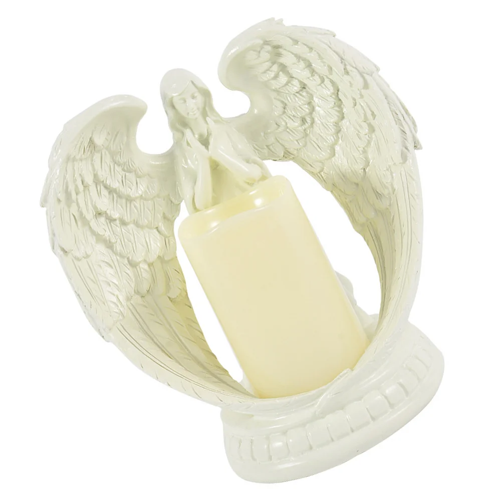 

Figurines Tealight Holder: Flickering Led for Grief Funeral Remembrance Memory Home