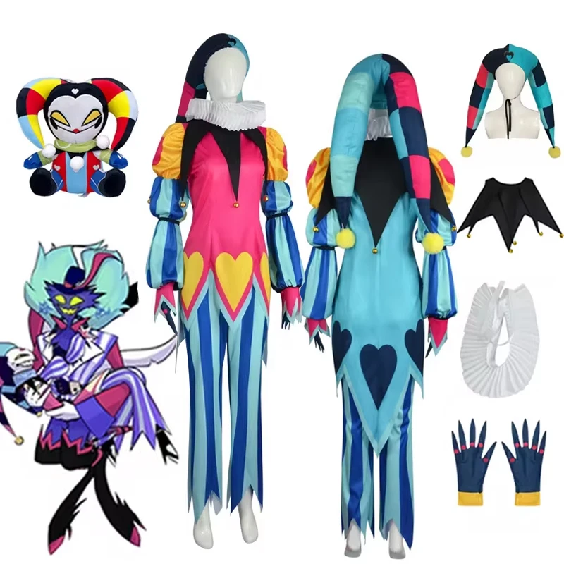 Костюм для косплея аниме Fizzarolli топы штаны с шапкой перчатки полный комплект