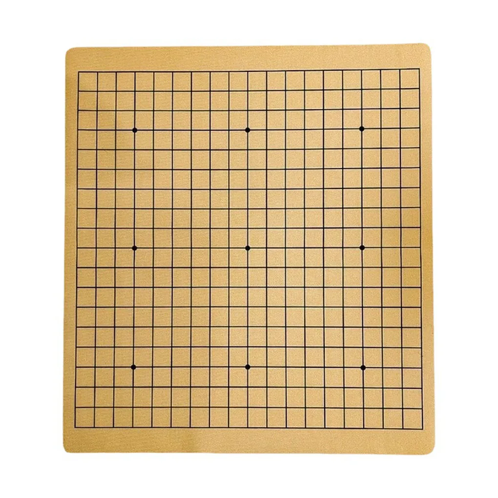 

Leather Weiqi Chess Board Portable Square Foldable Low Noise Nonslip Replacement Household Chessboard Accessories