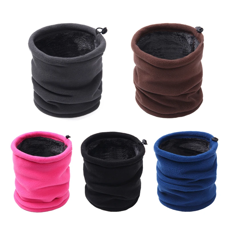 

Мотоциклетный велосипедный обогреватель шеи повязка на голову трубка теплое Снуд капюшон шапка двухслойный утолщенный флисовый шейный ша...