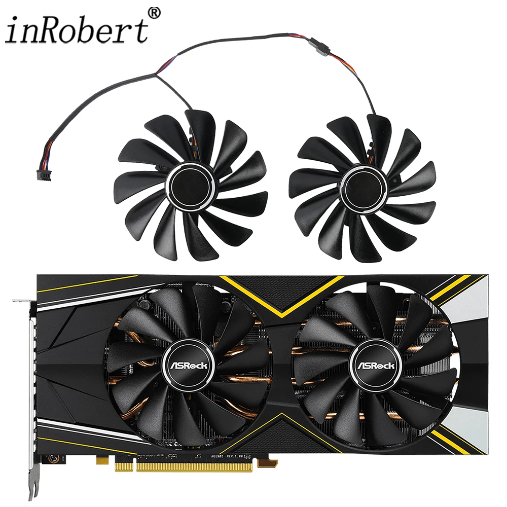 

95MM RX5700XT Cooler Fan Replacement For ASROCK Radeon RX 5700 XT Challenger D 8G OC GPU Graphics Card Fan