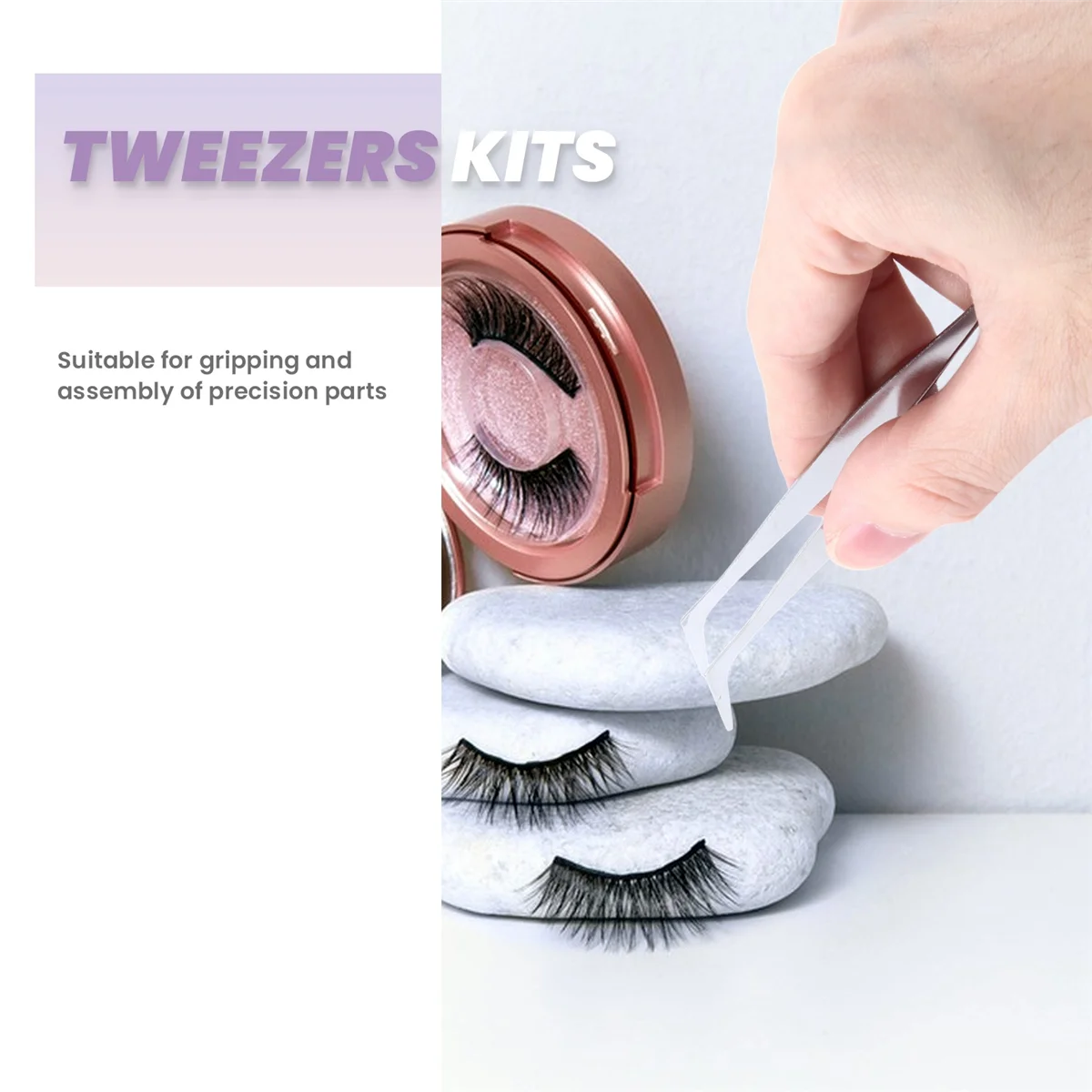 4 шт./набор щипцы для бровей из нержавеющей стали