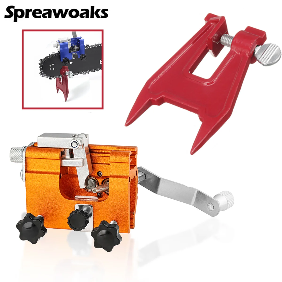 Cordless Chain Saw Sharpener Portable Chain Grinding Stump Vice For Chainsaw Rechargeable Electric Saw Power Tools Accessories