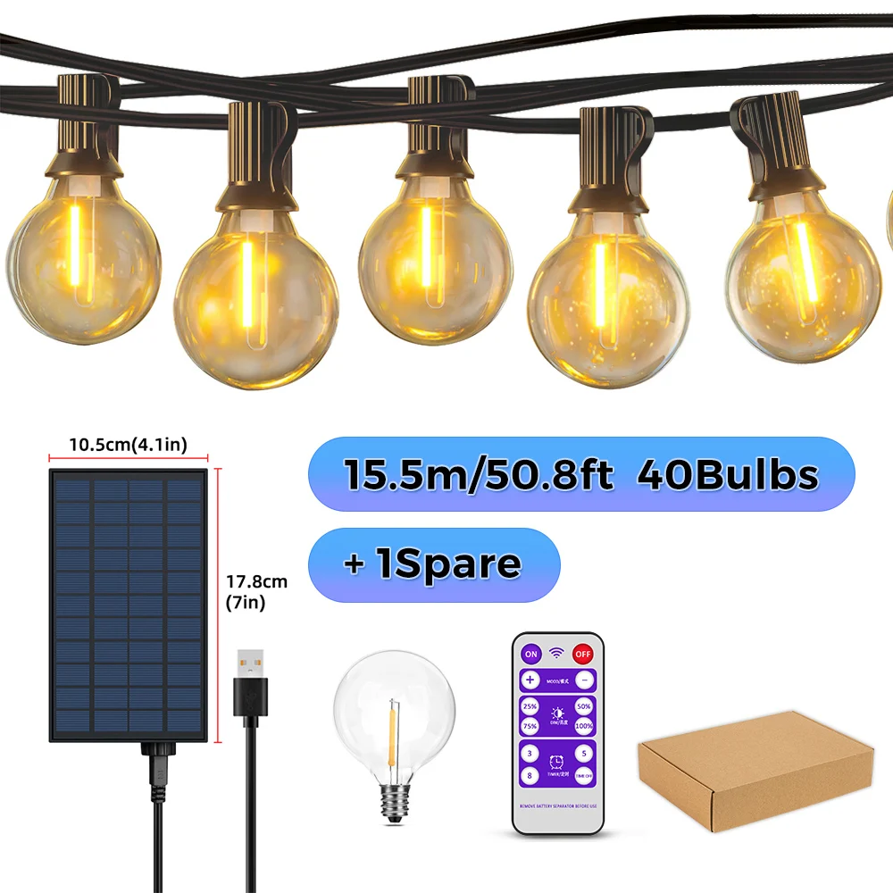 

Солнечные гирлянды aiopp 52 лампочки
