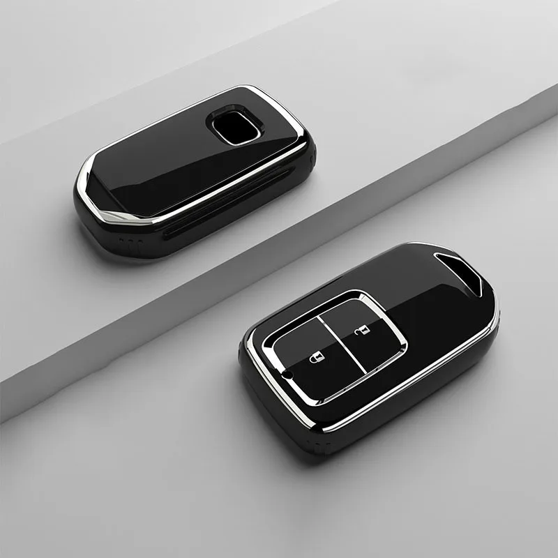 Фото Чехол для ключей автомобиля из ТПУ для Honda Fit, Lucky, Vezel, City, Civic, Jazz, BRV, BR-V, HRV, HR-V, Shuttle, GP8, 19CRV, Jade, Fit, Freed, Odyssey 2017 №2