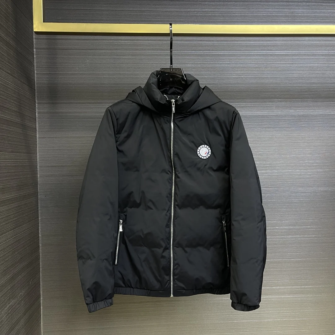 New Winter Thick Down Jacket For Men Fashion Puppy Design Warm Coat Hoodie Causal Top Quality TB THOM Down Jacket