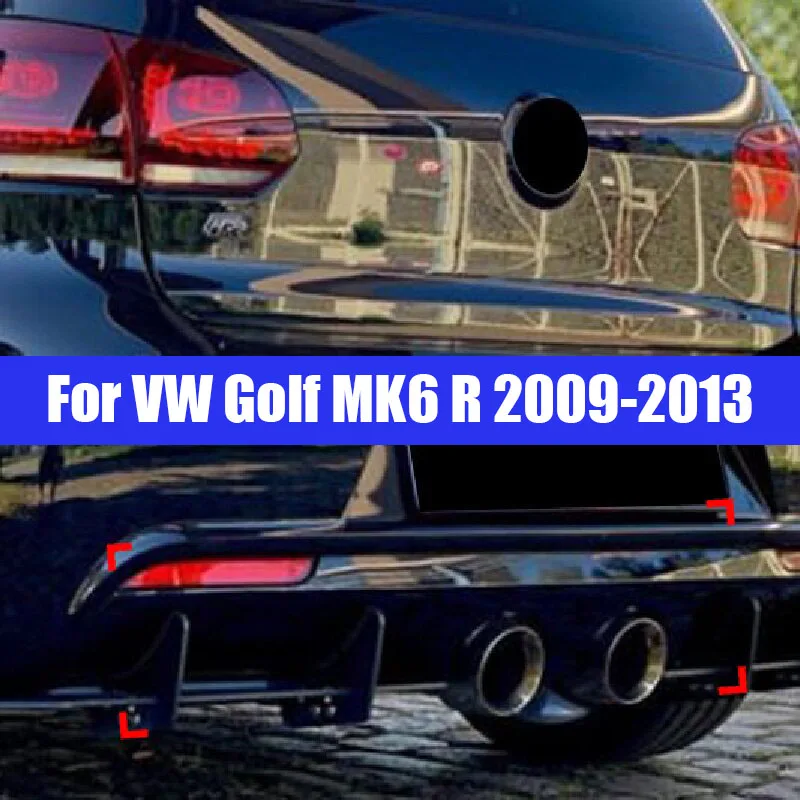 

2 шт., диффузор для заднего бампера VW Golf MK6 R 2009-2013