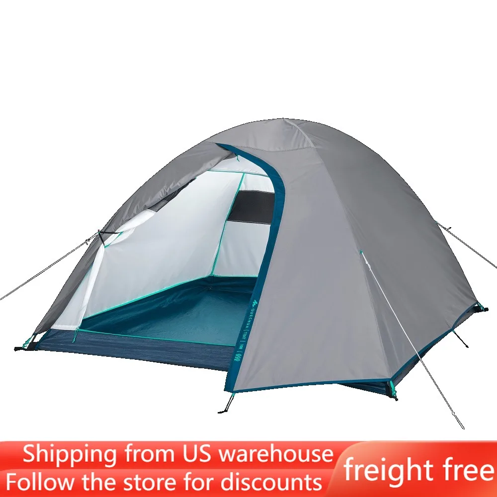

Gray Nature Hike 3 Person Dome Camping Tent Waterproof Freight Free Travel Supplies Equipment Tents Shelters Hiking Sports