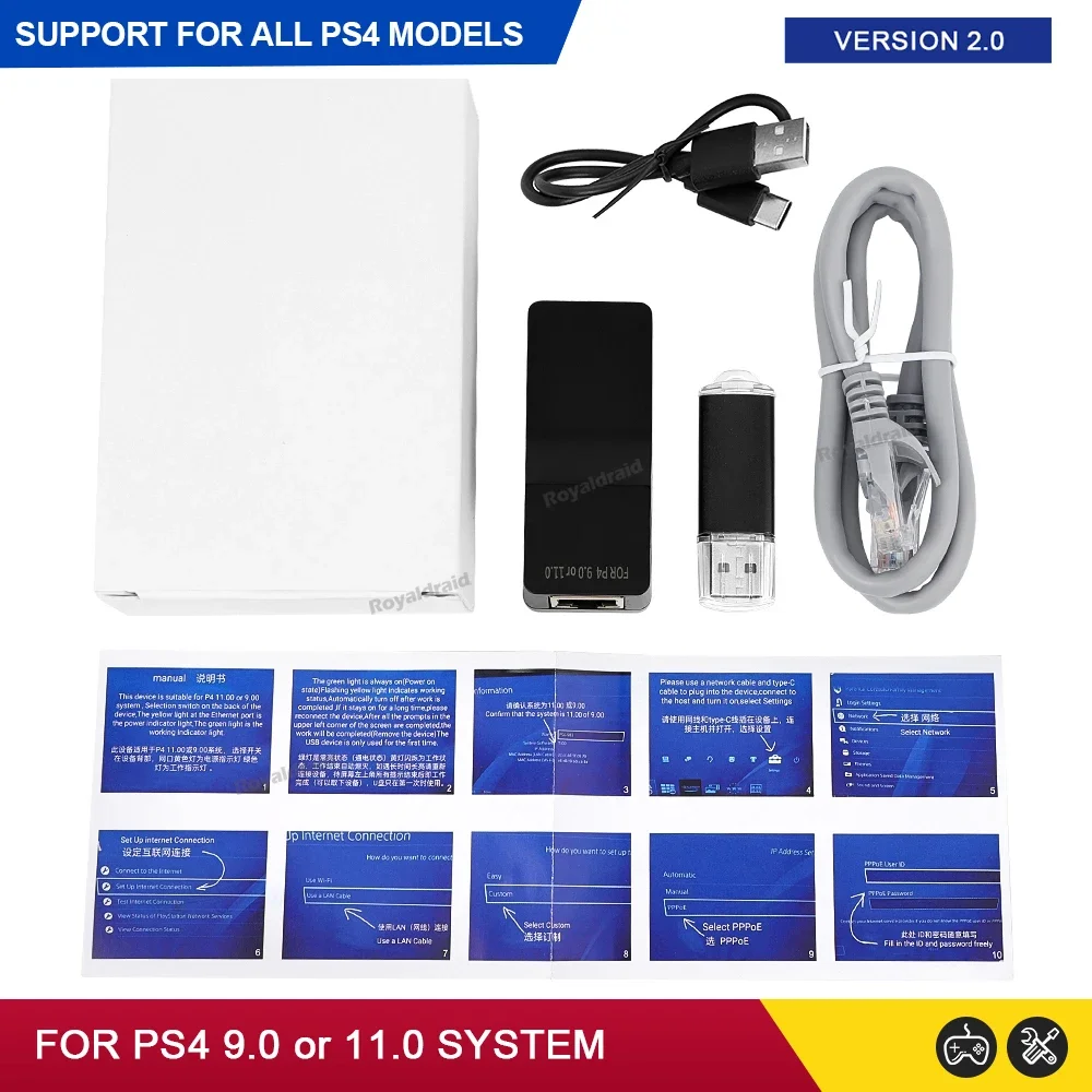 USB-адаптер для PS4 FW 9.0 11.0 System One-Key JB Tool Mod Kit Faster Speed More Стабильный приемника всех мо...