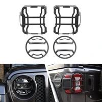 11230 21 car tail light protect frame bezel taillight anti dust cover guard lamp hoods for jeep wrangler jl 2018 2019 2020 2021