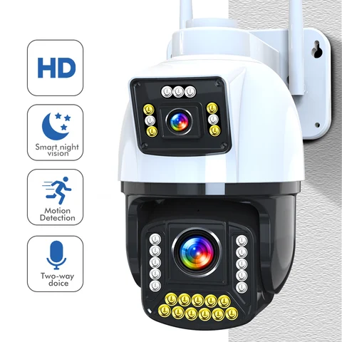Камера Наружного видеонаблюдения, 8 Мп, 4K, PTZ, Wi-Fi