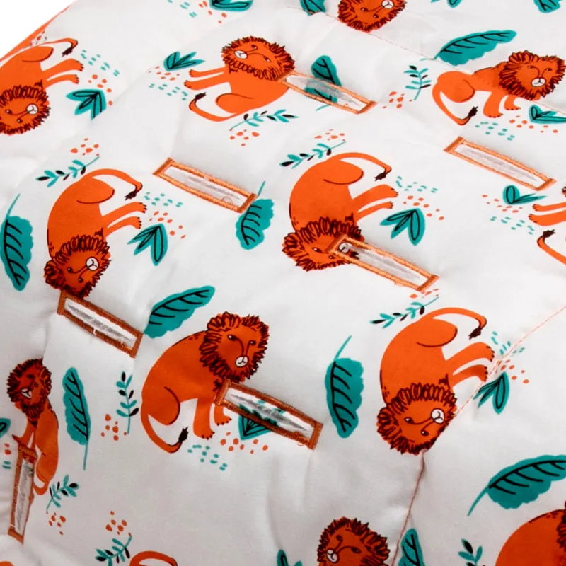 Baby Stroller Accessories Mattress Pad Cotton Seat Cushion Universal Baby Car Seat Pad Soft Carriage Pram Liner Print Animals