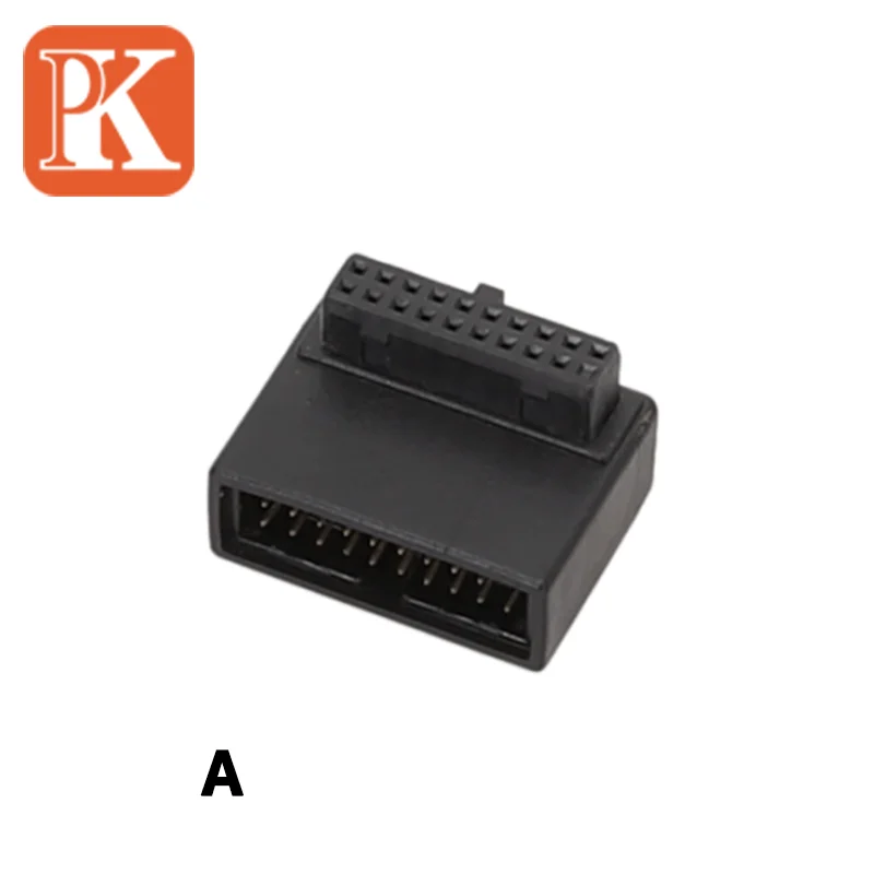 

USB 3.0 20pin штекер-гнездо удлинитель Угловой 90 градусов для материнской платы разъем