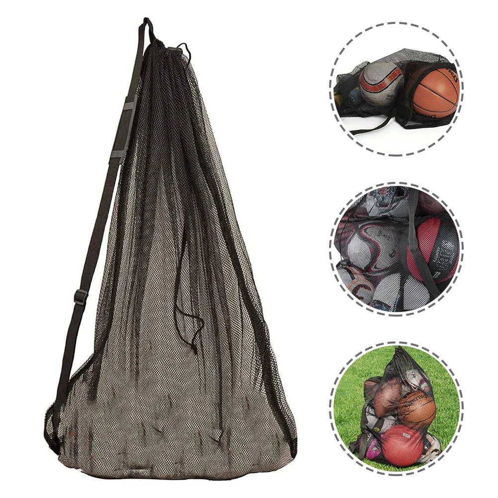 

Volleyball Basketball Drawstring Backpack Bag: 2Pcs Sports Mesh Bags Soccer Baf for Sports Travel Storage Gym Workout