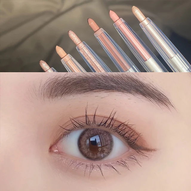Diamond Eyes Pencil Shiny Glitter Eyeshadow Pen Eyeliner Pearlescent Matte Highlight Pen Brighten Silkworm Makeup Tool Cosmetics 2