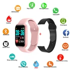 Умные часы Reloj inteligente для мужчин и женщин, детские наручные часы, спортивные Смарт-часы с пульсометром, цифровые часы, D20Y68