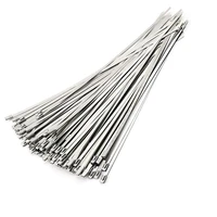 stainless steel cable ties 100 pcs 7 9 inches heavy duty self locking cable zip ties metal exhaust wrap locking ties