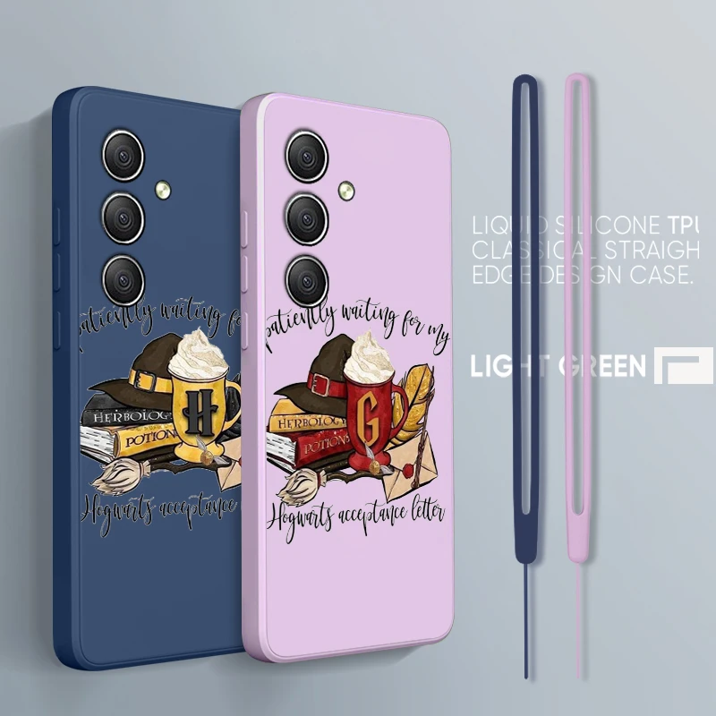 

Granger Harrys Potter For Samsung A34 A14 A52S A54 A23 A13 A73 A03Core A22 4G 5G Liquid Rope Phone Case